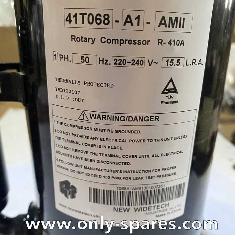 On-off compressor 41T068-A1-AMII for Zanussi ZACM-07 MP/N1 air conditioner