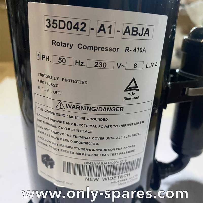 On-off compressor 35D042-A1-ABJA Ballu BDH 35 dehumidifier