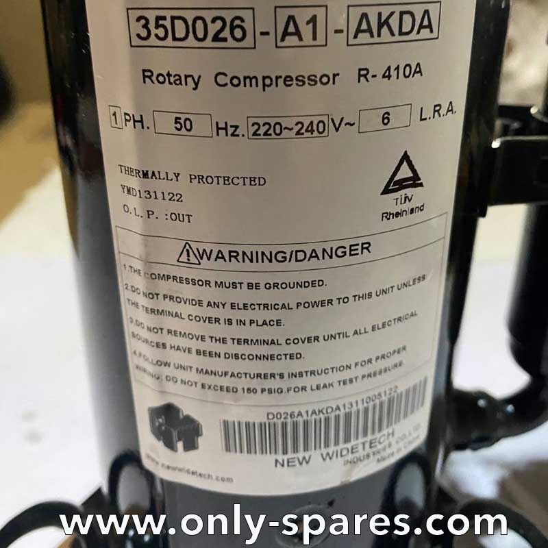 On-off compressor 35D026-A1-AKDA Ballu DH 20 dehumidifier