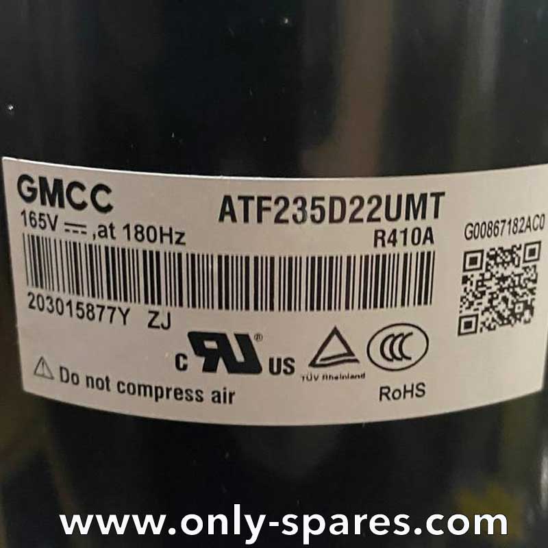 ATF235D22UMT inverter compressor for Zanussi ZACS/I-24 HS/N1 air conditioner